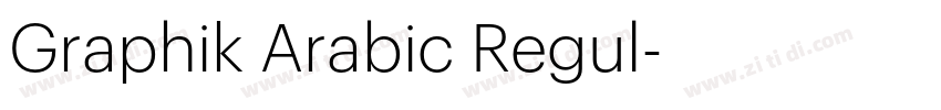 Graphik Arabic Regul字体转换